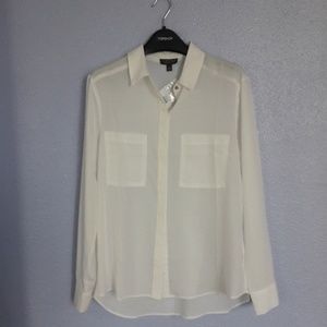 Topshop white blouse NEW